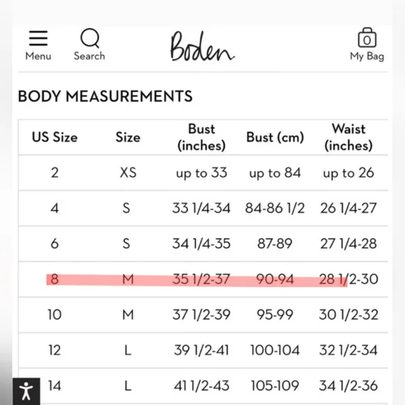 Boden The York  Cropped Blue Jeans Wide Leg High Waist Side Stripe Size 8? - Picture 11 of 11